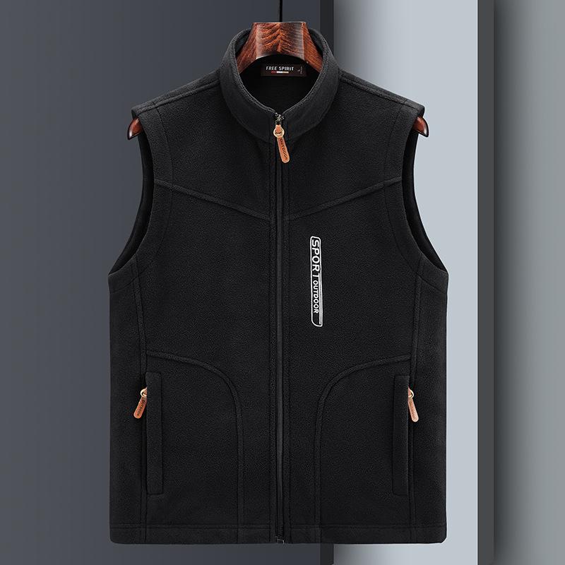 Plus Size Ανδρικό γιλέκο Fleece Casual Fleece Thermal Vest Jacket