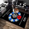 [Rangers FC Printed Carpet] Non-slip Office Rug, Cozy Area Carprt for Living Room Use, Soft Home Sofa Chair Mat