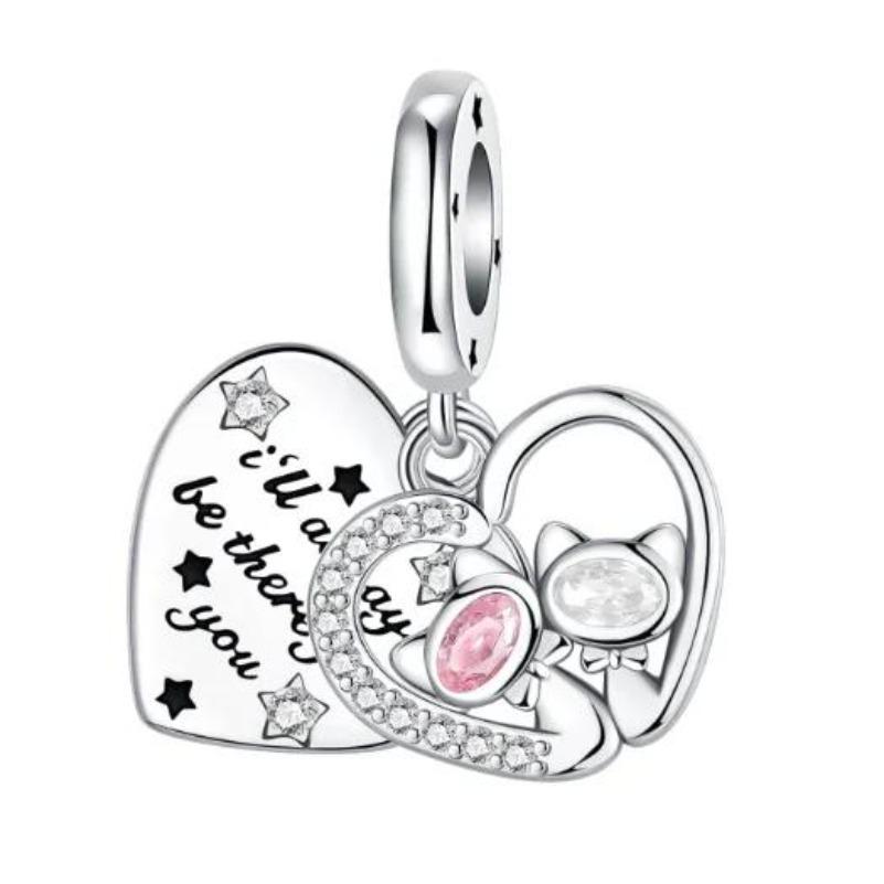 Süße Katzen-Anhänger Kupfer-Katzenkrallen ziehen Geld an Katzenohrringe Perlen für Halskette DIY-Armband Geschenk Schmuck Geschenke