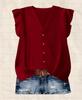 New Women's V-Neck Printed Shirt Short Sleeve Loose Casual European and American Style Fashion Versatile Top