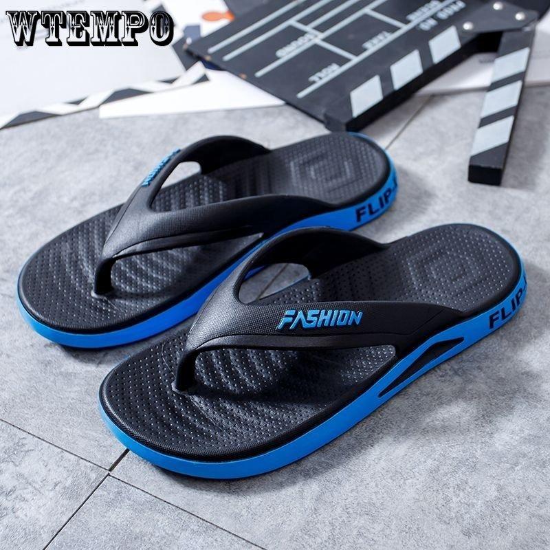 WTEMPO Ciabatte estive da uomo, da esterno, con fondo spesso, casual, con fondo morbido, da interno, antiscivolo, da spiaggia, per genitori e figli