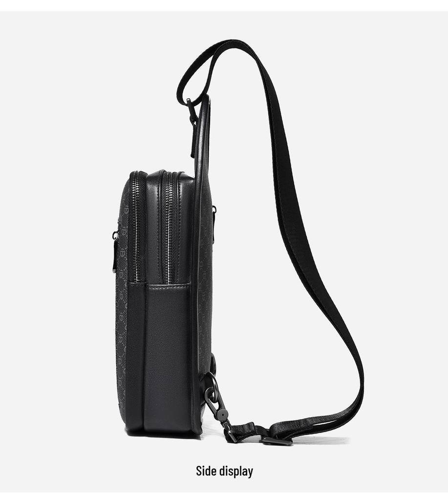 Men's 2024 High-End Waterproof Multifunctional Crossbody Bag - Casual Fashion Chest & Shoulder Bag