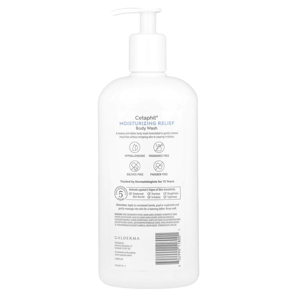 Moisturizing Relief Body Wash, Dry & Sensitive Skin, 591 Ml (20 Fl Oz)