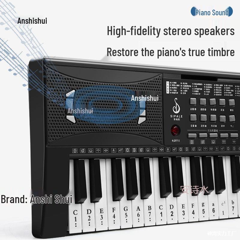 61-Key Smart Electric Keyboard for Beginners, Adults, and Children - Ideal for Entry-Level and Kindergarten Piano Practice