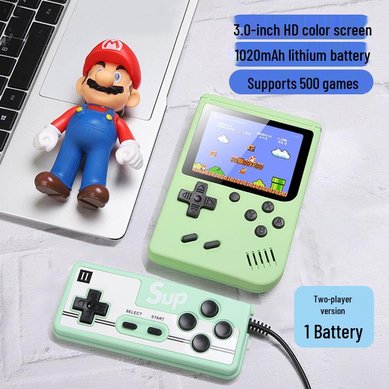 Consolă de jocuri portabilă SUP Retro nouă: Dispozitiv de joc clasic nostalgic pentru copii, portabil și cu design rusesc de modă veche.