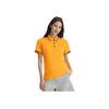 Li Ning Color Block Polo Shirt Women Tops Orange-Yellow APLS144-3