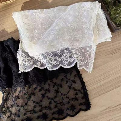 Long Sunscreen Shawl Retro Female Headscarf Versatile Women's Lace Scarf