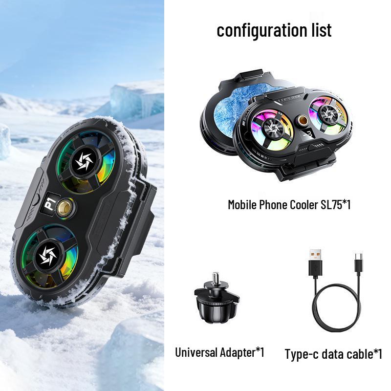 

Ultra-Quiet Mobile Cooling Back Clip for Gaming & Live Streaming