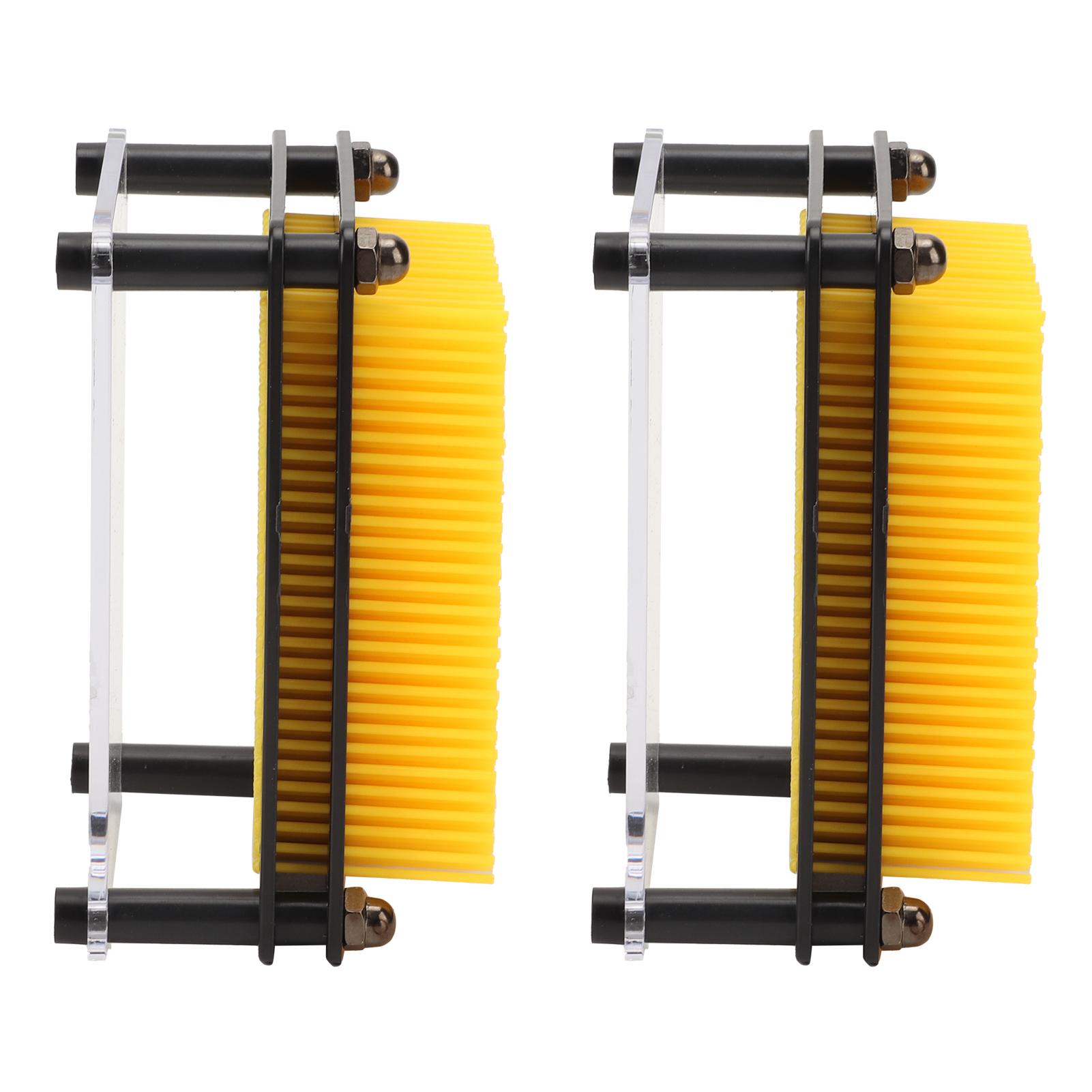 

2 Pcs 3D Pin Art Toy Yellow Exquisite Stress Relief 3D Pin Art Board Toy for Office Table Restaurant Decoration