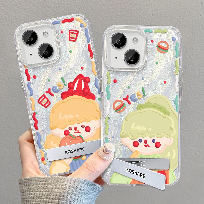 

Applicable To Huawei Pura70 Mobile Phone Case Nova8/9 Hamburg Girl Invisible Bracket P40 Feather Yarn IMD Glory 100 Honor 50 Pro