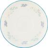 Yamaka Shoten Peter Rabbit Teacup & Saucer, 220ml, Approx. 9x6cm Diameter, Shabby Chic Flower Design, White, PR651-28