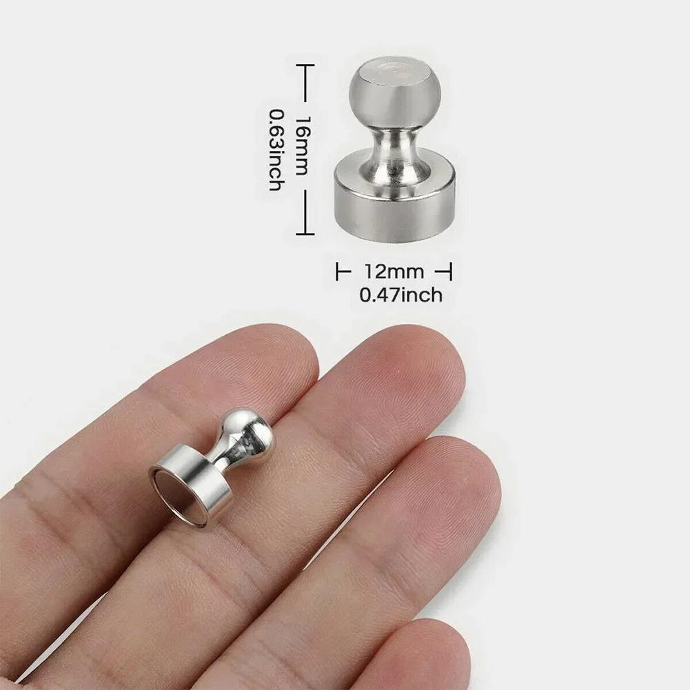 10pcs Magnetic Pins Neodymium Magnetic Thumbtacks for Whiteboard Cone Super Strong Fridge Pushpin Magnets Home Storage Tools