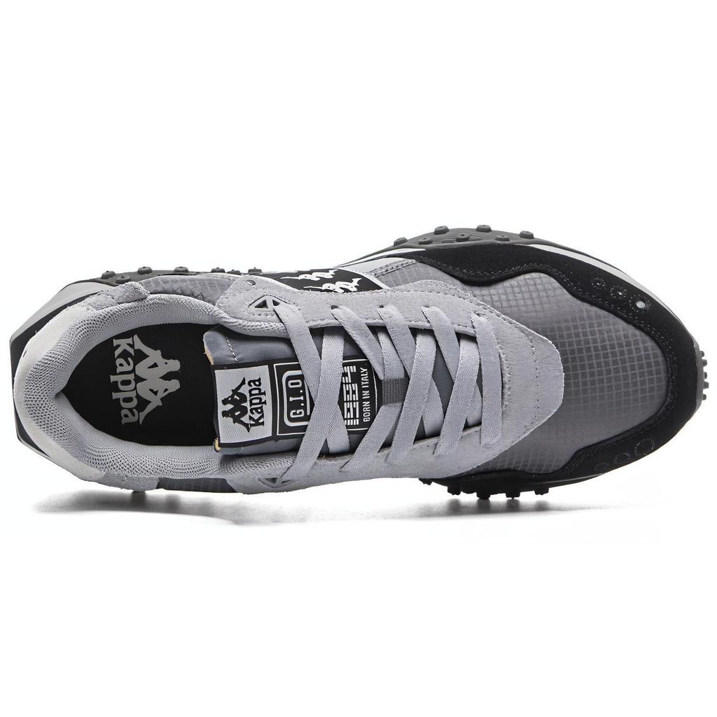 Kappa Retro Trend Fashionable Comfortable Shock Absorbing Non-Slip Wear-Resistant Low-Top Running Shoes Unisex sneaker Green Gray Black K0DZ5MM07-1123