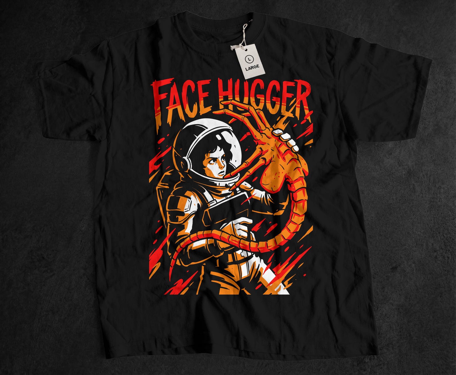 Alien Sci-Fi Movie Unisex Tee, Space Horror, Chestburster Xenomorph Theme, Gift for Him 130