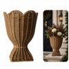 Fioriera Intrecciata Tutto Fioriera per Uso Interno Esterno, Decorazione Giardino Patio Balcone 30 A