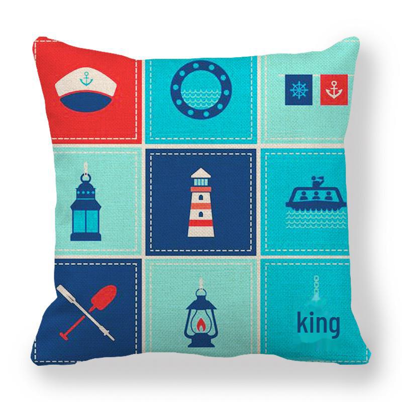 Custom Geometric Abstract Symmetrical Linen Pillowcase