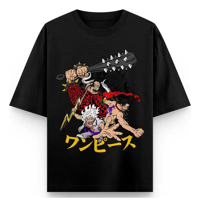 

2026 Summer One Piece Retro Cosplay Tshirt Unisexs Oversize Casual Cotton Printed Shortsleeved Unisex Childrens Sports Shirt S