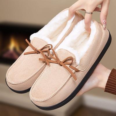 Fashion Women's Winter New  with Plush and Thick Cotton Warm Bean Shoes Fashionable and Versatile for Home Wear Snow  for Outdoor Wear