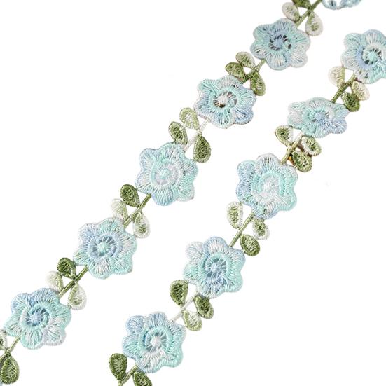 Yousheng Flower Lace Trim Ribbon Vibrant Color Widely Used DIY Crafts Embroidered Crochet Lace Trim Fabric Decorations for Sewing