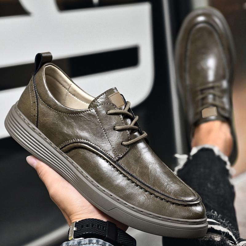 Luxury Brand Men's Shoes Genuine Leather Men Casual Shoes Classic Mens Comfortable Sneakers All-match Fashion Skate Footwear Men
