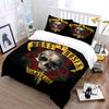 Skull & Roses Rock Bedding Set Bedding Duvet Cover Set Duvet Cover Pillowcases (1 * Duvet Cover 2 * Pillowcases, without duvet insert)