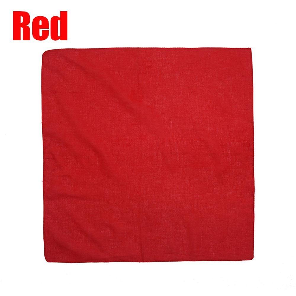 Cotton Square Neck Scarf Mixed Solid Colored Neckerchief Head Wraps Scarf Bandana Headband Scarf for Women Men Sport Outdoor