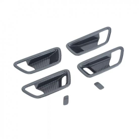 Carbon Fiber Inner Door Handle Bowl Cover Trim For Ford Bronco Sport 2024 2025
