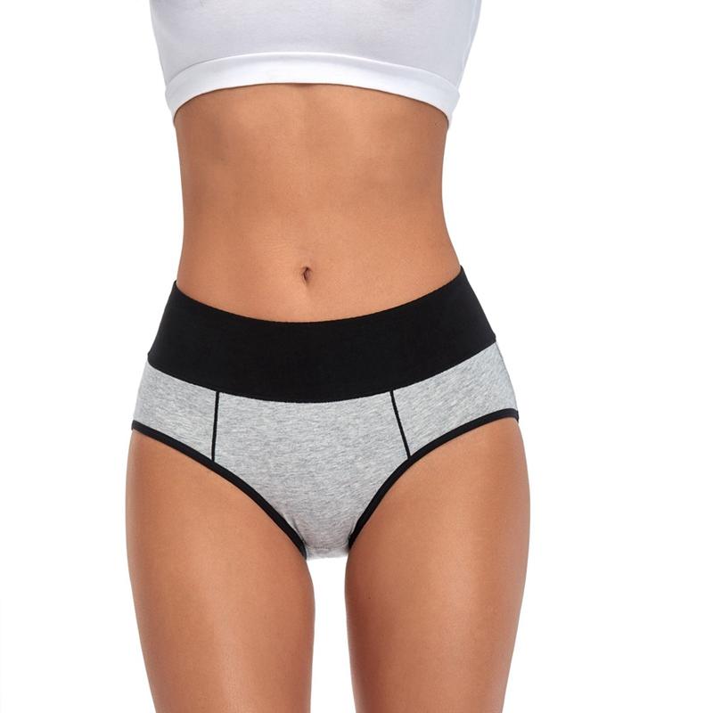 Women Large Size Mid-rise Panties Hip Lift Briefs