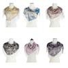 Ladies Floral Print Triangle Sheer Shawl for Ladies Summer Travel Body Cool Breathable Shawl Hot Weather Supplies