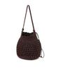 Athe Vanessabruno Brown Metal Knitting Shoulder Bag M Aaba6E811W2