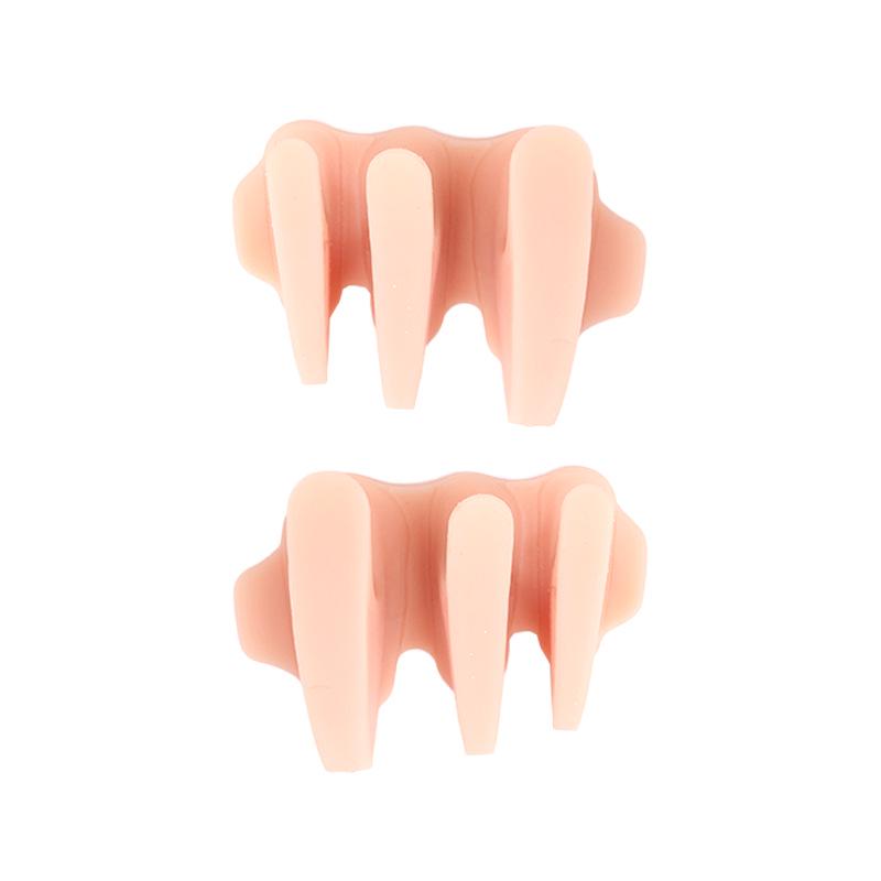 Silicone Hallux Valgus Corrector & Toe Separator with Three-Hole Design, Wearable in Shoes