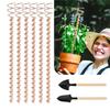 ABWR-Electroculture Plant Stakes Set 6Pcs 11.5Inch Long Electroculture Gardening Copper Coil Antennas For Growing Garden, Plants