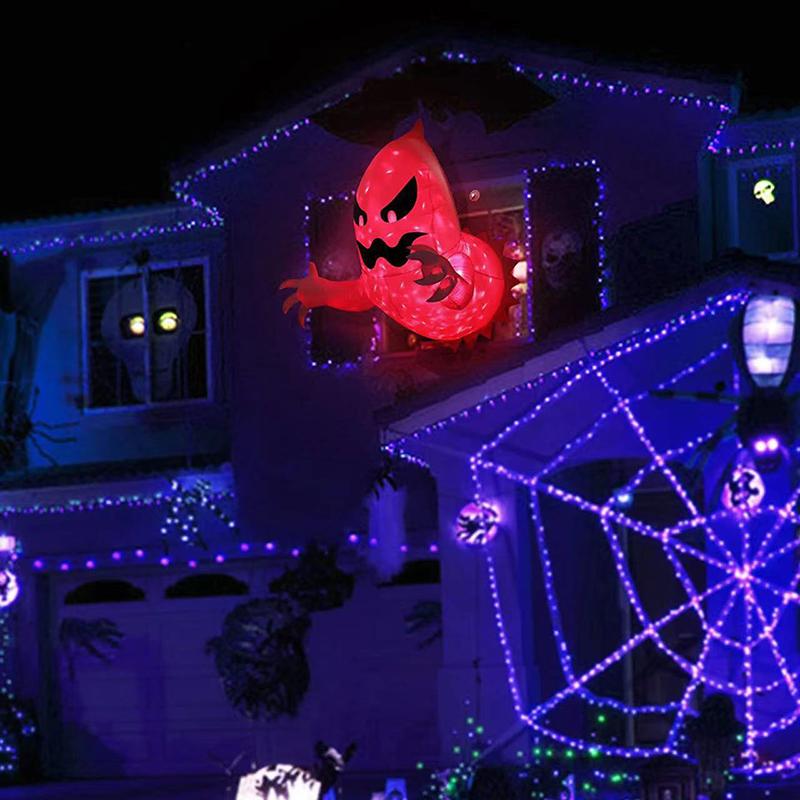 Inflatable Ghost Coming Out Of Window Blow Up Halloween Horror Party Decor Courtyard Yard Garden Lawn Ornament