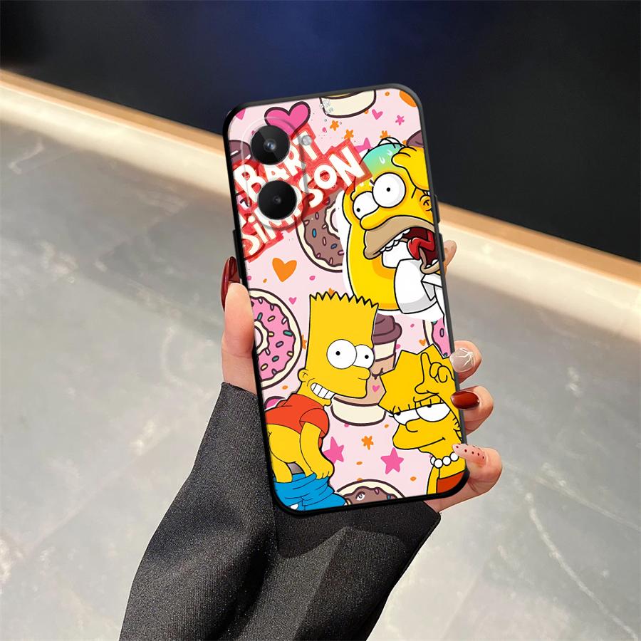 The S-simpsons Phone Cover Case for Realme C21 Nazro 50 50i P3 Ultra 11 Pro C33 C35 C53 C55 12 14 GT Master Neo2 C25 C15 C12