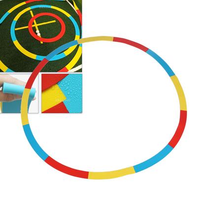 Golf Practice Target Rings Ultra Thin Silicone Vibrant Targets Indicator Golf Targets Circle for Golf Training Red Yellow Blue Large Circles 129.5cm