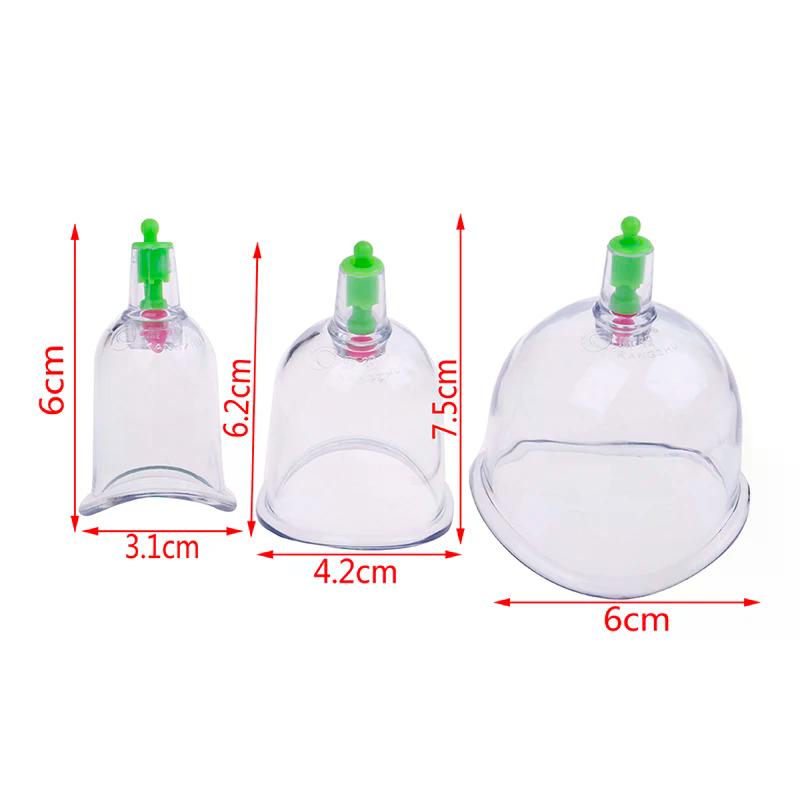 Curved Vacuum C1*3 Cups Cupping For Joint Suction Chinese Massage Traditional