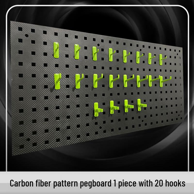 Panou Perforat din Plastic pentru Scule, pentru Spălătorie Auto, Salon de Frumusețe și Afișaj Depozitare Scule