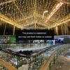 ZIMINGU Icicle Dripping Lights, 13FT 144 LEDs 8 Modes Christmas Connectable Twinkle Window Curtain Fairy Waterfall Diwali Ceiling String Lights for