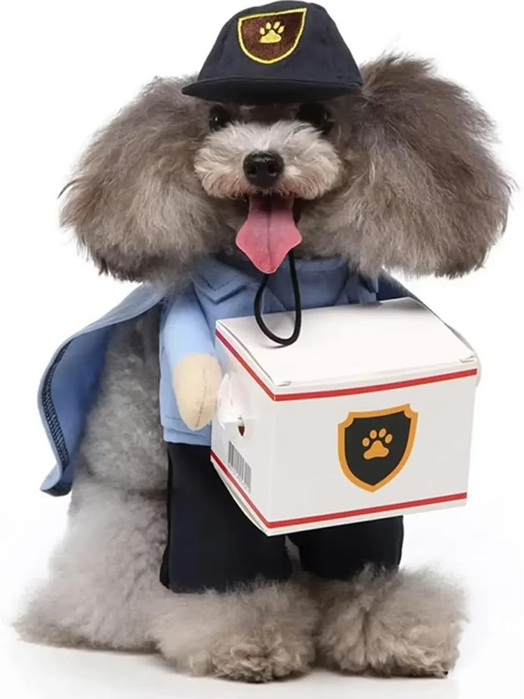 Kreatywne Ubranka dla Psa Stojące Transformacja Zabawny Kostium dla Psa Śliczna Dekoracja Poliestrowa Ubranka dla Psa Małej Rasy Transformacja Świąteczna Produkty dla Zwierząt