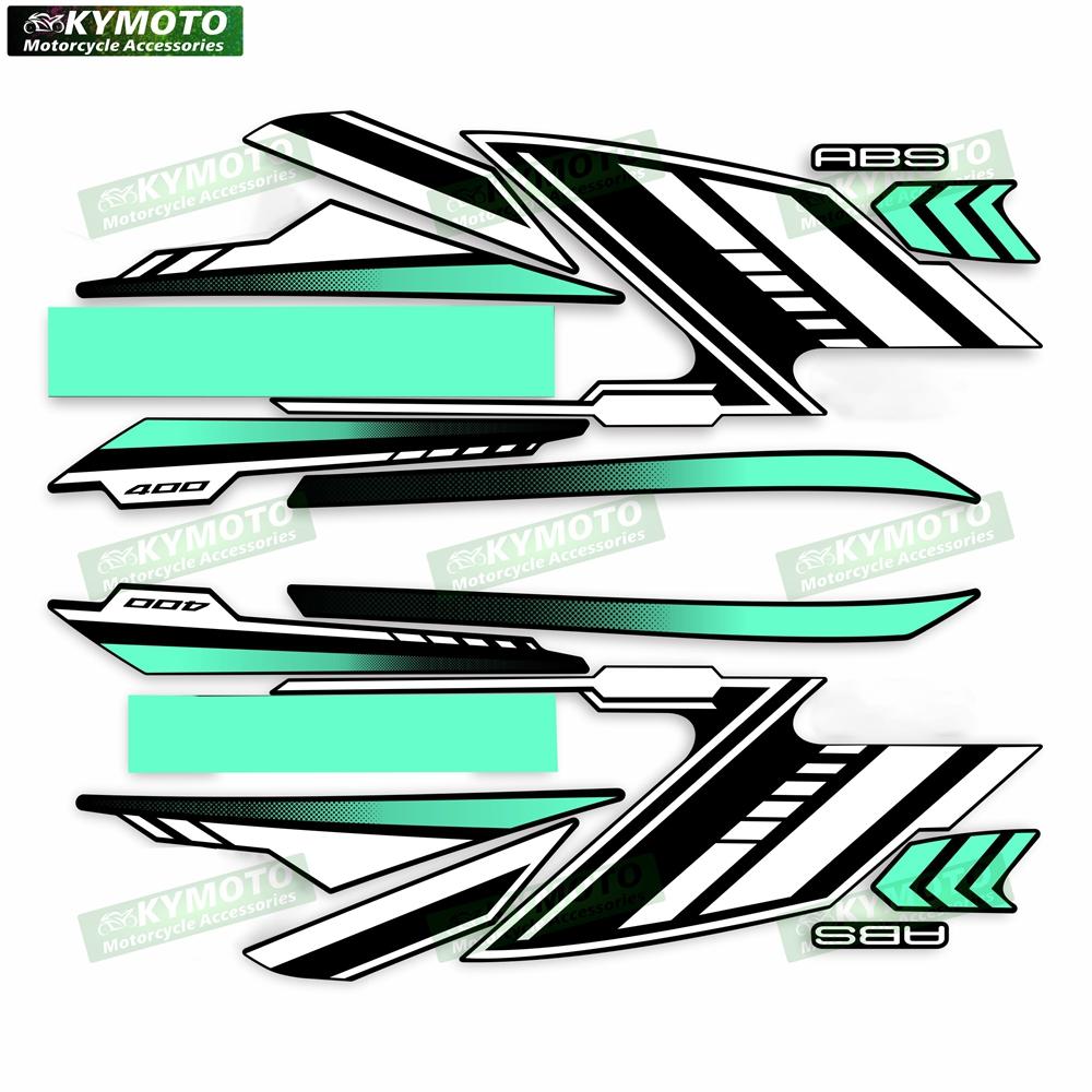 For Ninja400 Ninja 400 EX400 EX 400 Motorcycle Accessories Body Stickers Decorative Fairing Full Car Kit Reflective Decals