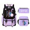 Animation Cartoon Printing High-Value Student School Bag Children'S Shoulder Backpack Pencil Bag Three-Piece Set