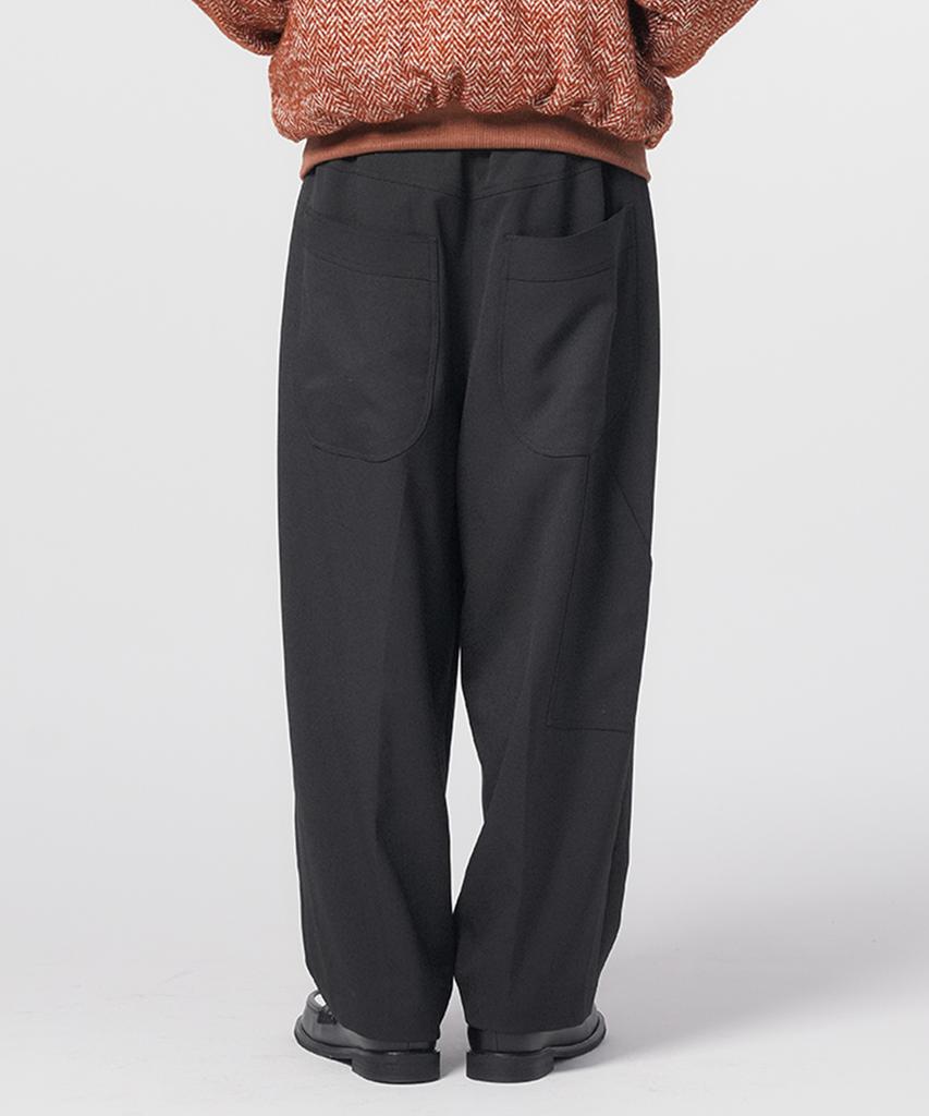 Honguseong Toolback Wide Trousers_Black