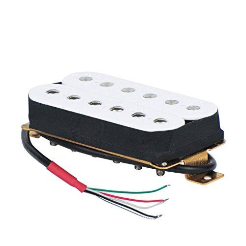 FLEOR Electric Guitar Humbucker Pickup Double Coil Guitar Bridge Pickup & Neck Pickup Set - White