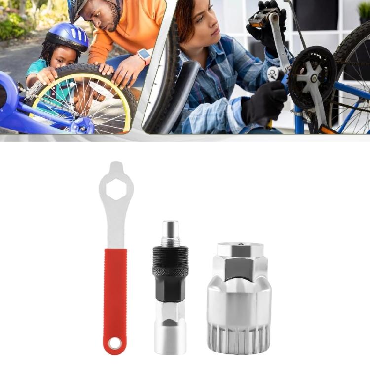 Lightweight Bicycles Crank Puller Kit with Ergonomic Handle for Reduced Fatigue During Repairs