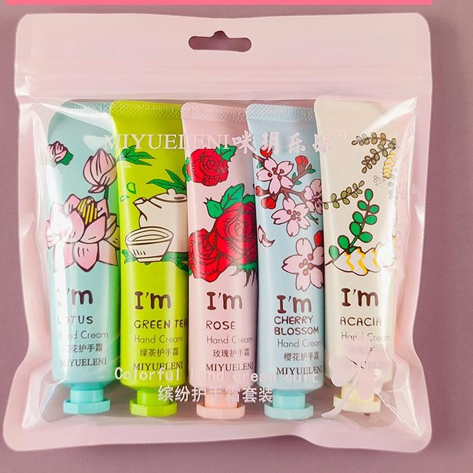 

5 шт./кор. Рождественский подарок, мороженое, крем для рук, набор, 30 г, фруктовый аромат, увлажняющий, увлажняющий floral#3