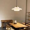 Nordic Cream white Glass Pendant Light Modern LED Lighting Creative Dining Room Bar Bedroom Porch Loft Home Indoor Lights