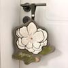 Absorbent Hanging Hand Towel Fabric Flower Hand Towel Gifts Floral Hand Towel  Kitchen Use
