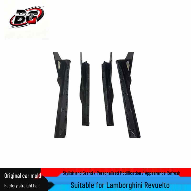 Compatible Lamborghini Revuelto Upgrade: Duke Carbon Fiber Side Skirt Trim & Diffuser Accessories