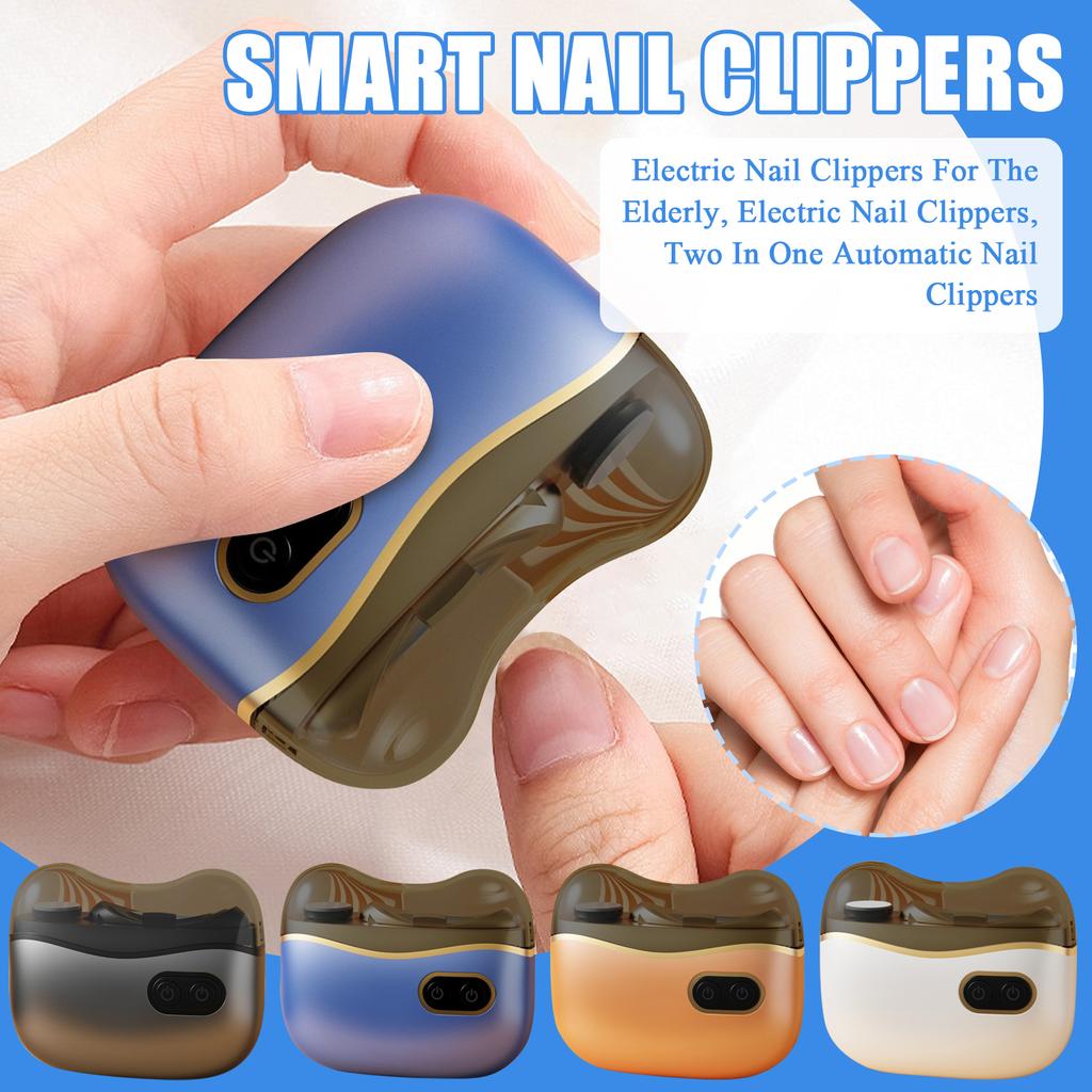 Smart Nail Clippers, Electric Nail Clippers For The Elderly, Electric Nail Clippers, Two In One Automatic Nail Clippers