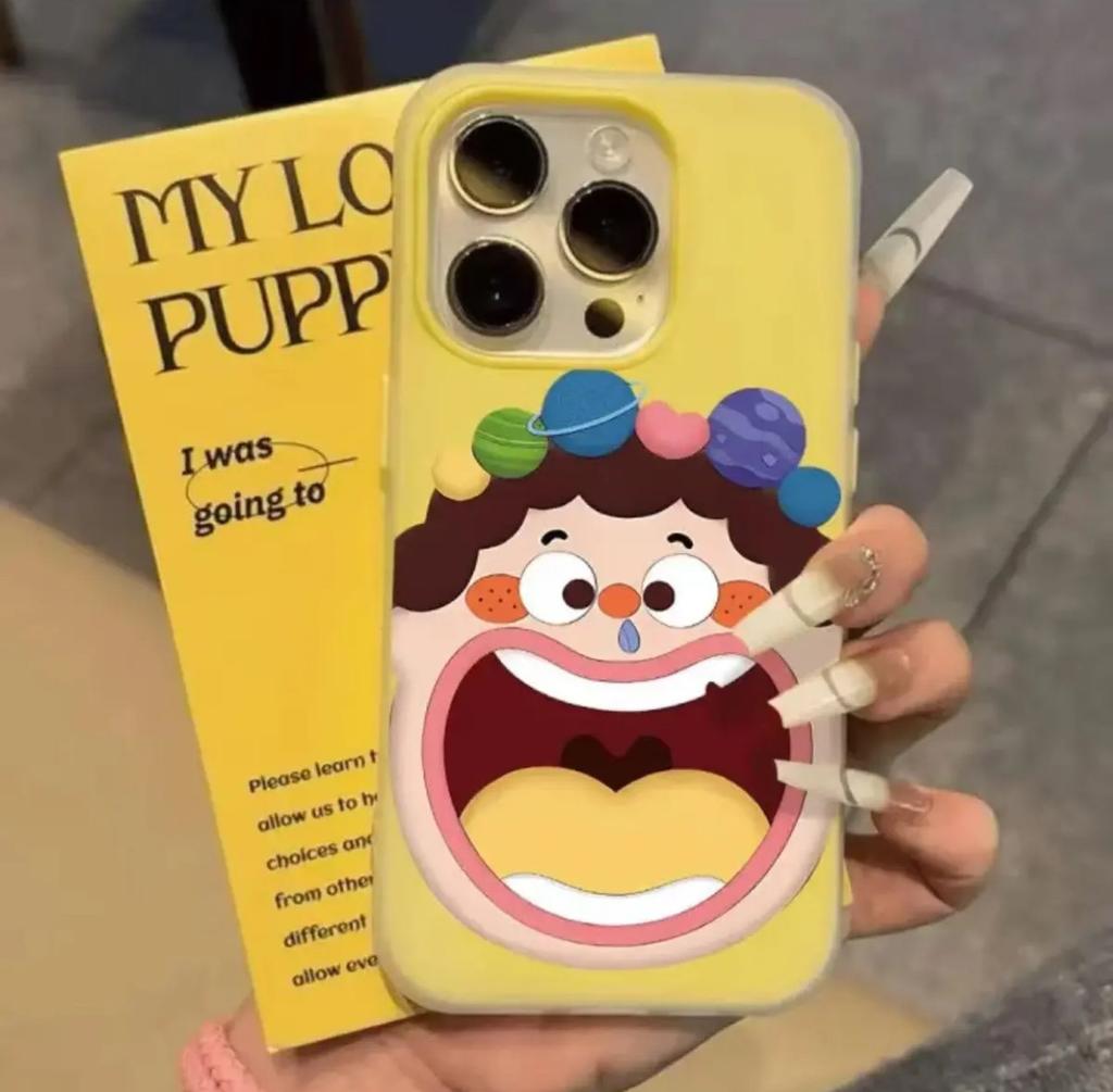 Cartoon Großer Mund für Phone16promax für Apple 14pro Wird Nicht Gegen Die Handyhülle Stoßen 15 Neues Modell 13 Voll
